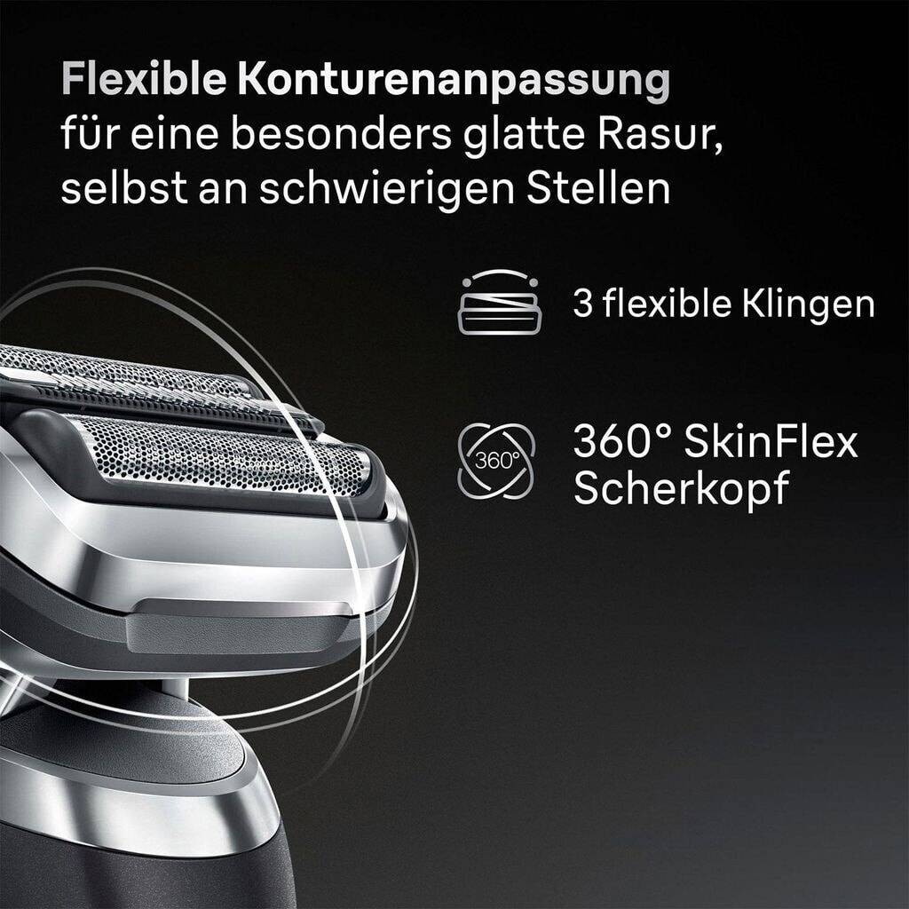 BRAUN Rasierer Series 7, 72-G1200s, SkinFlex Kopf, grau