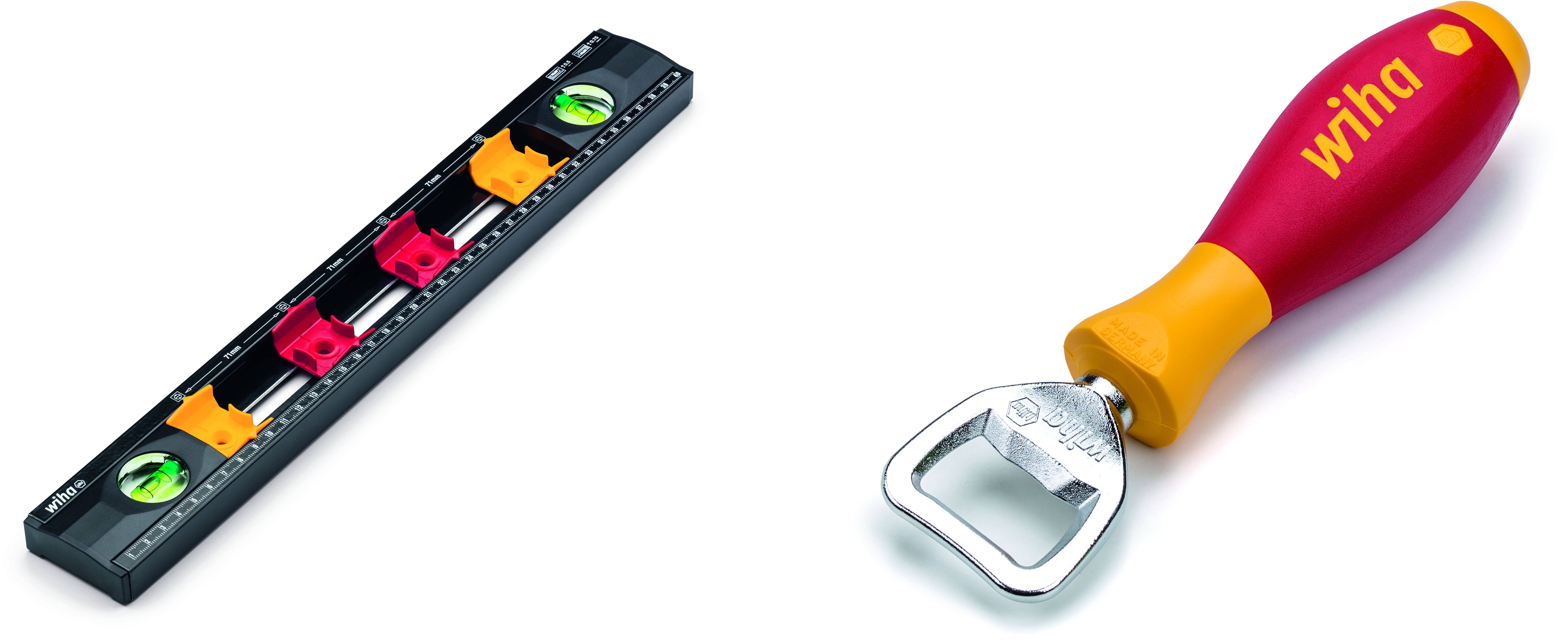 WIHA Set Wasserwaage + Flaschenöffner