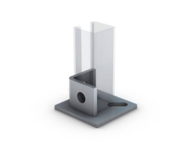 325AR10 Endkappe Base Plate:Deep Offset
