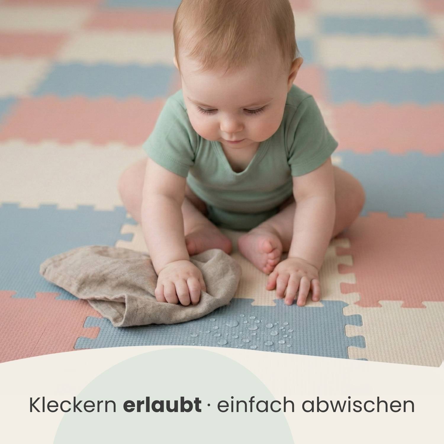 27 Teile Spielmatte Baby Puzzlematte 30x30 Krabbelmatte Bodenmatte Kinderzimmer