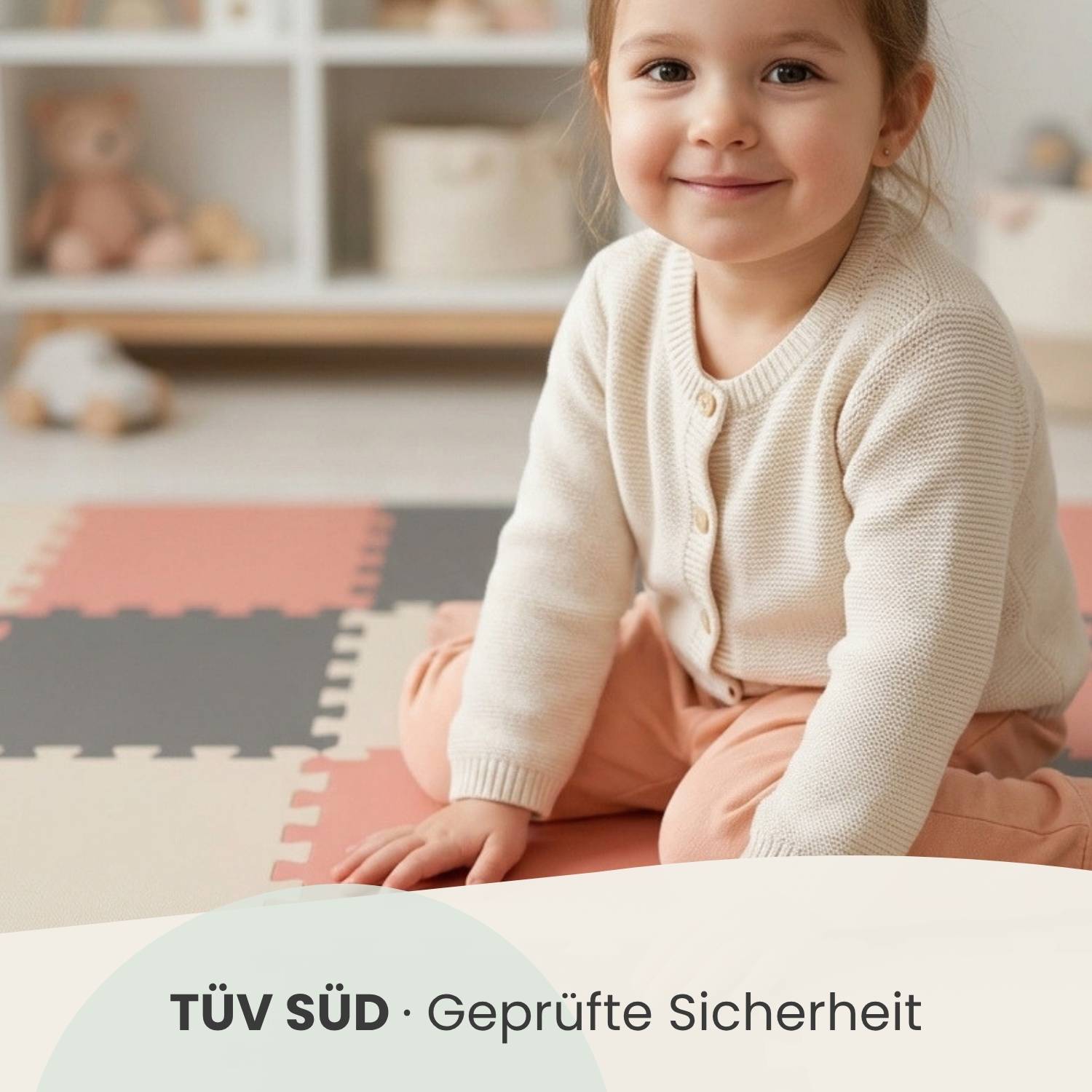 27 Teile Spielmatte Baby Puzzlematte 30x30 Krabbelmatte Bodenmatte Kinderzimmer