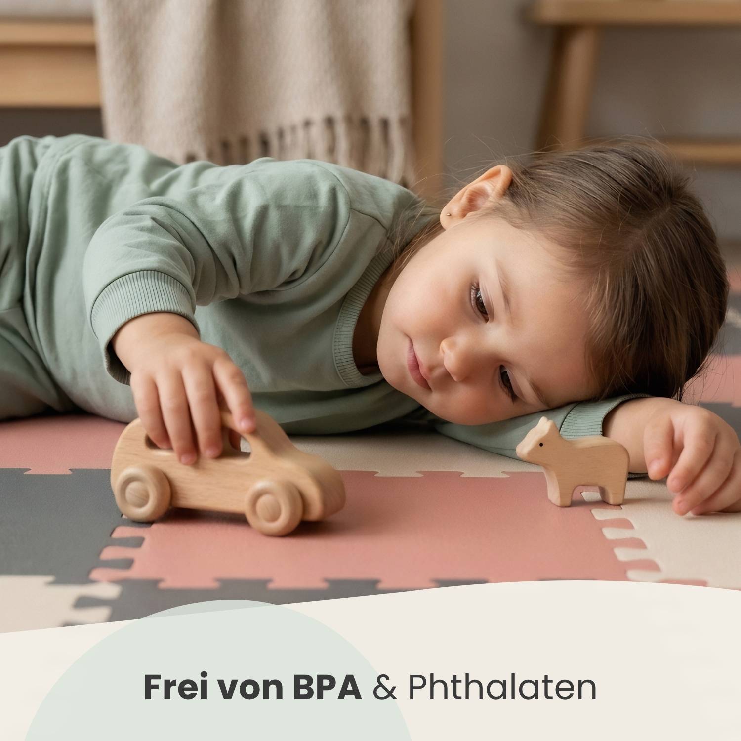 27 Teile Spielmatte Baby Puzzlematte 30x30 Krabbelmatte Bodenmatte Kinderzimmer