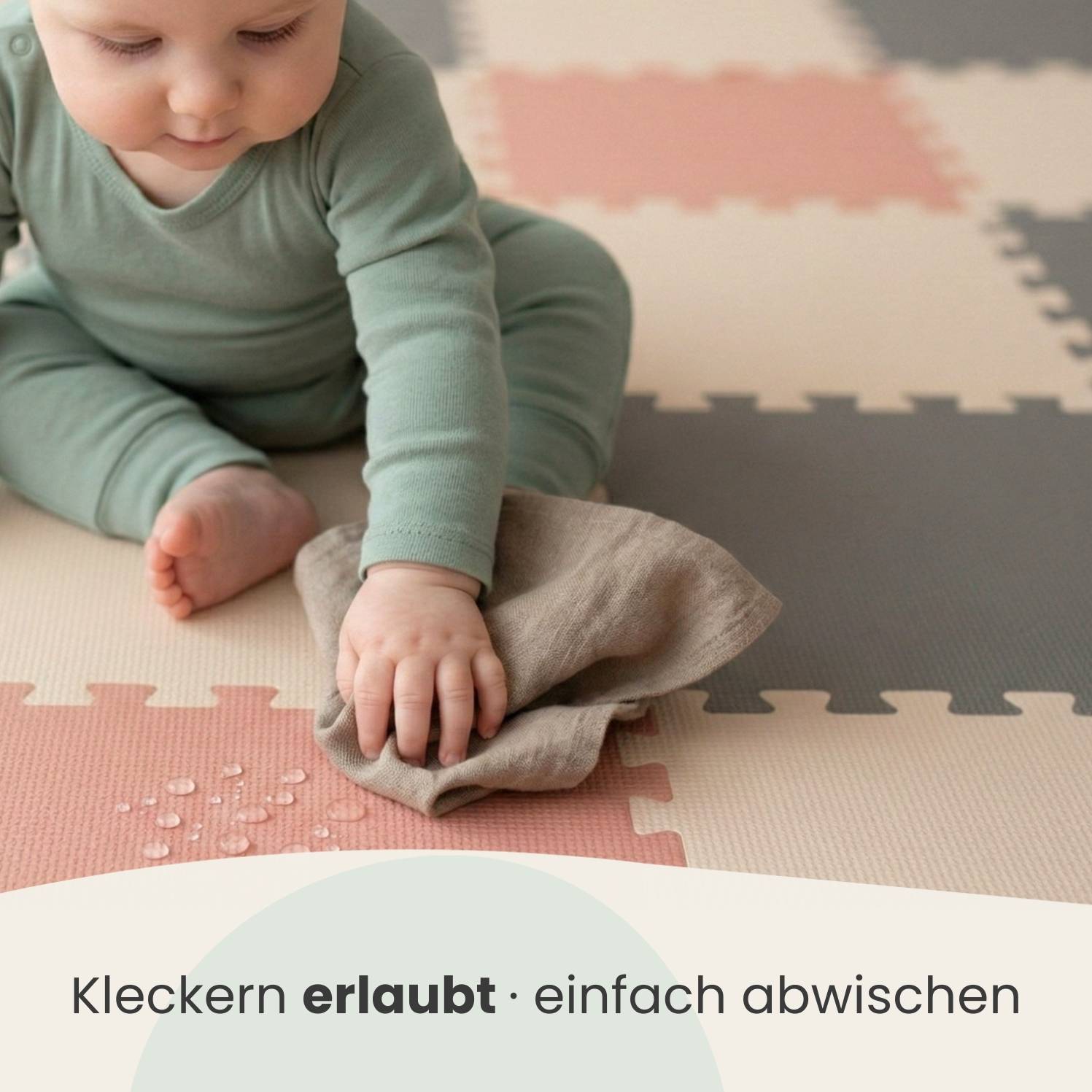 27 Teile Spielmatte Baby Puzzlematte 30x30 Krabbelmatte Bodenmatte Kinderzimmer