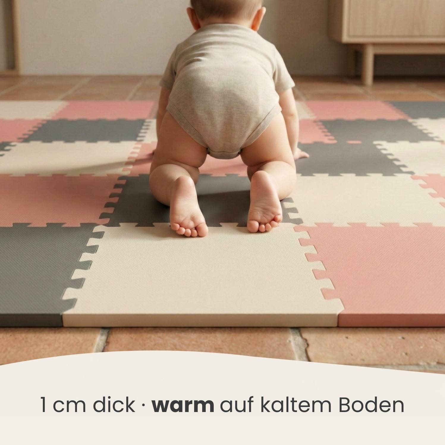 27 Teile Spielmatte Baby Puzzlematte 30x30 Krabbelmatte Bodenmatte Kinderzimmer