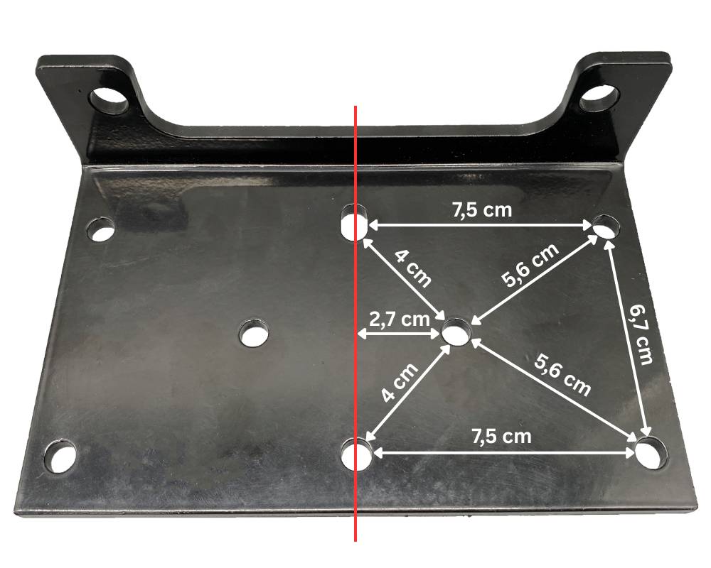 Berger & Schröter | Elektrische Profi Seilwinde 12V, 2727 kg Zugkraft 5454 kg mit Umlenkrolle, 3,5 PS 2,57 kW Motor, 15 m Synthetikseil Ø 6,3 mm, 60