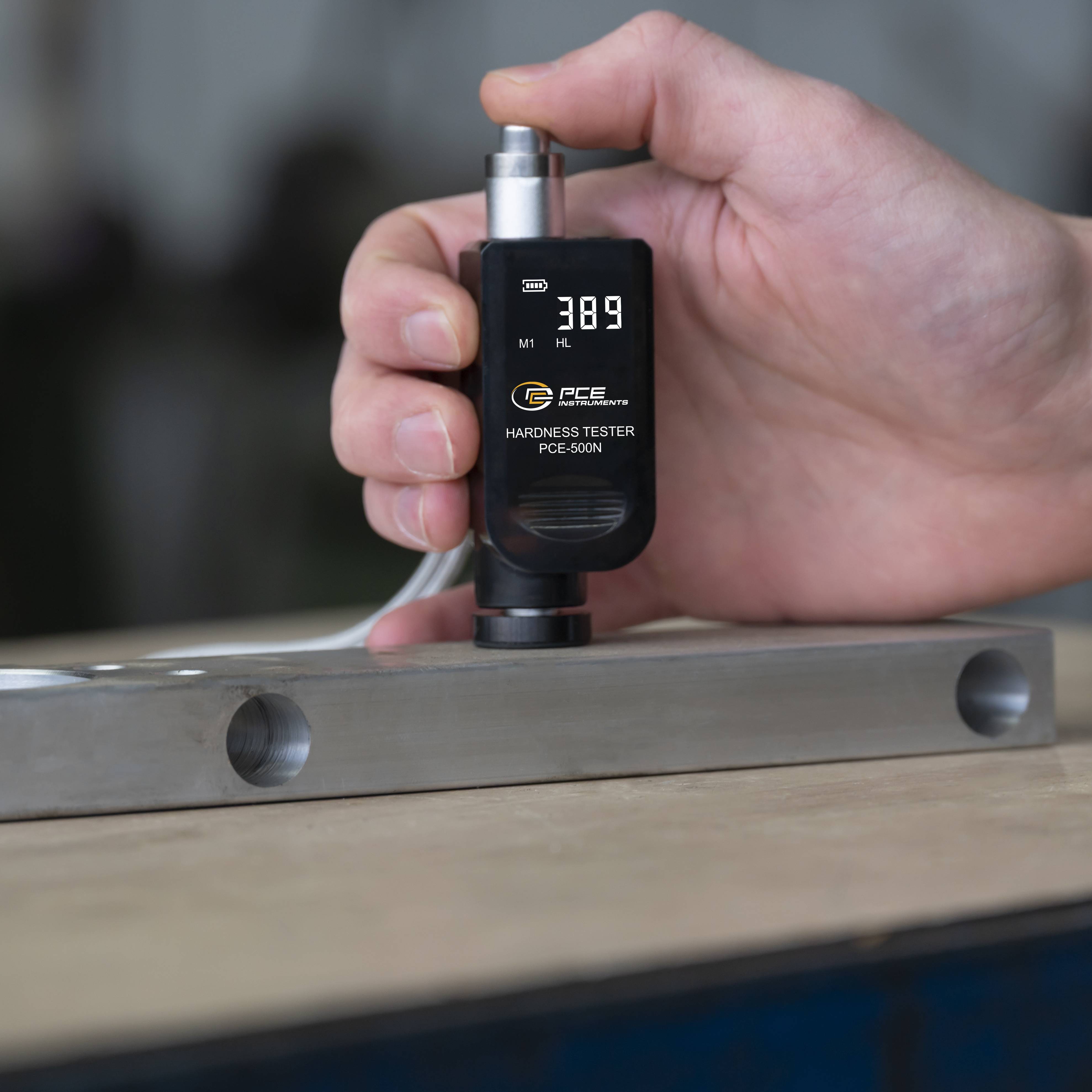 PCE Instruments Härteprüfgerät PCE-500N |HRC |HRB |HRA |HB |HV |HS |HL |Mpa |Hohe Genauigkeit |Akku |USB-C |PC-Software