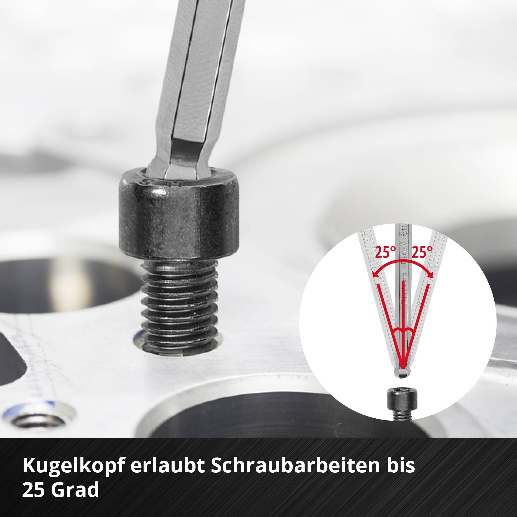 EINHELL T-Griff Schraubendreher-Set, 370539, 6-teilig