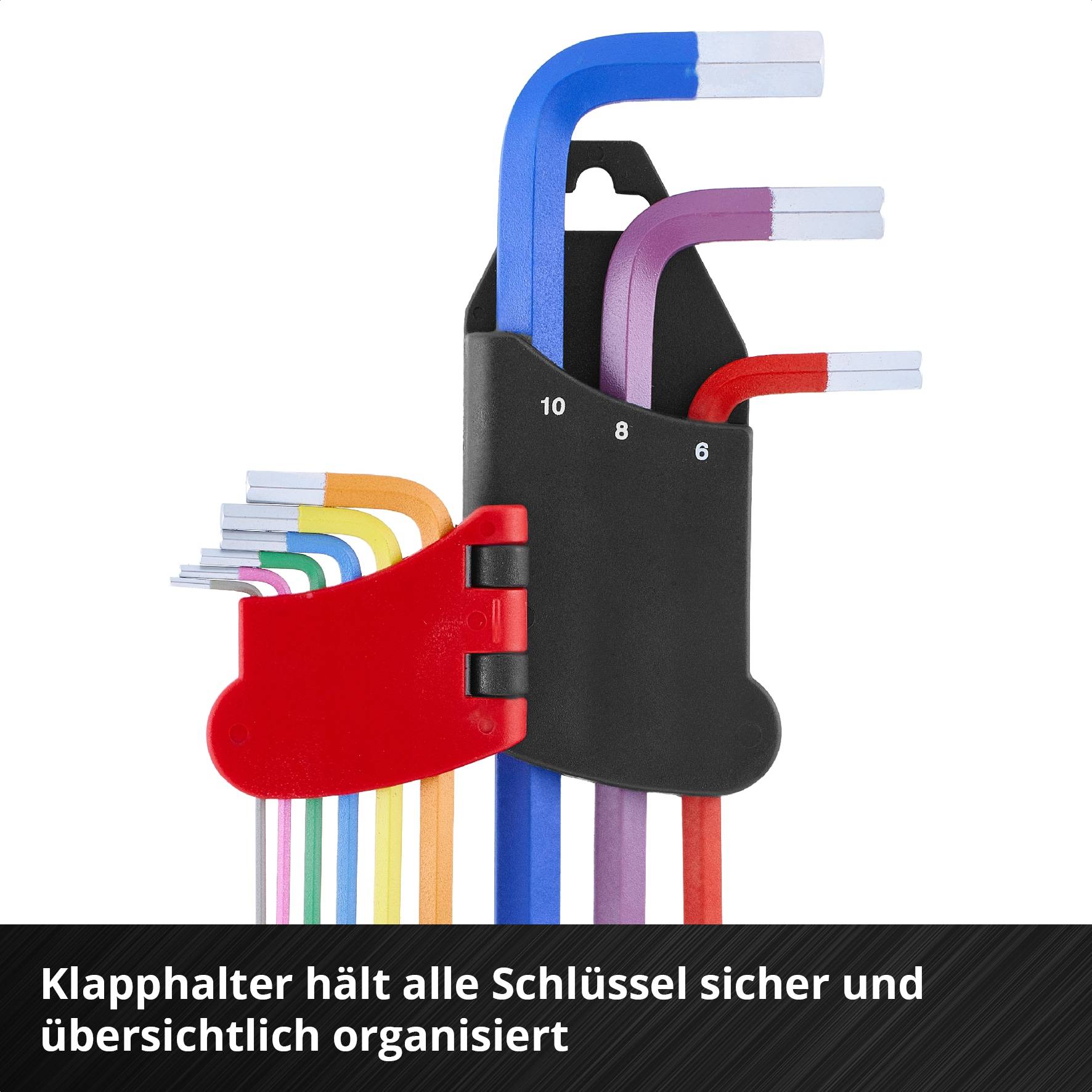 EINHELL Innensechskantschlüssel-Satz, 340558, 9-teilig