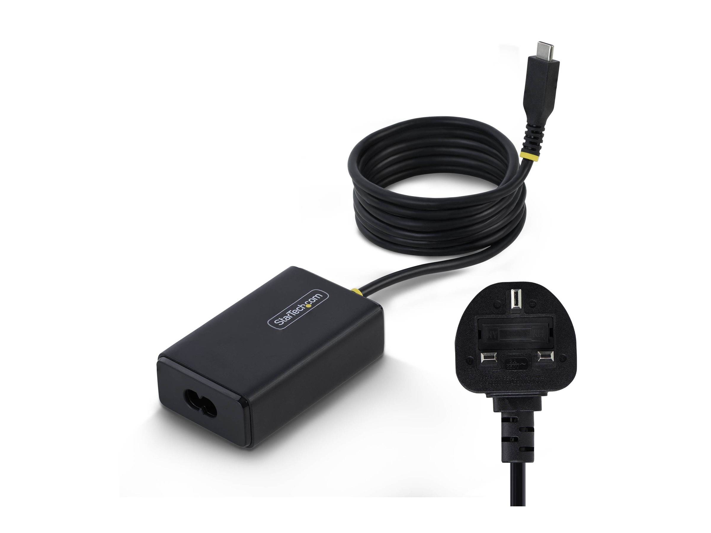 StarTech.com USB-C Netzteil - with 1.5 m TetheredUSB-C Cable - Wechselstrom