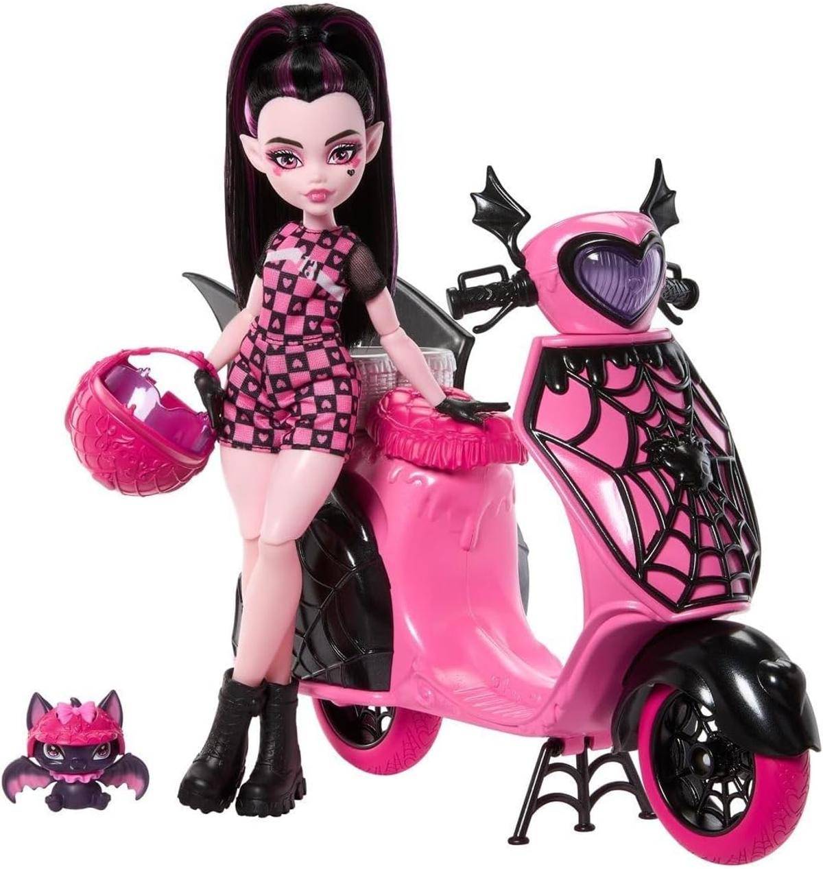 Monster High Draculaura und Sein Monster Scooter hig ab 4 Jahre
