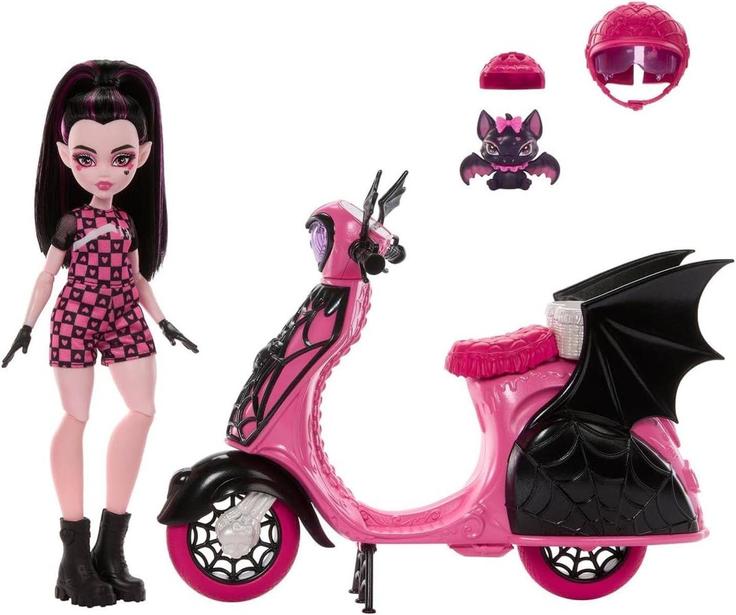 Monster High Draculaura und Sein Monster Scooter hig ab 4 Jahre