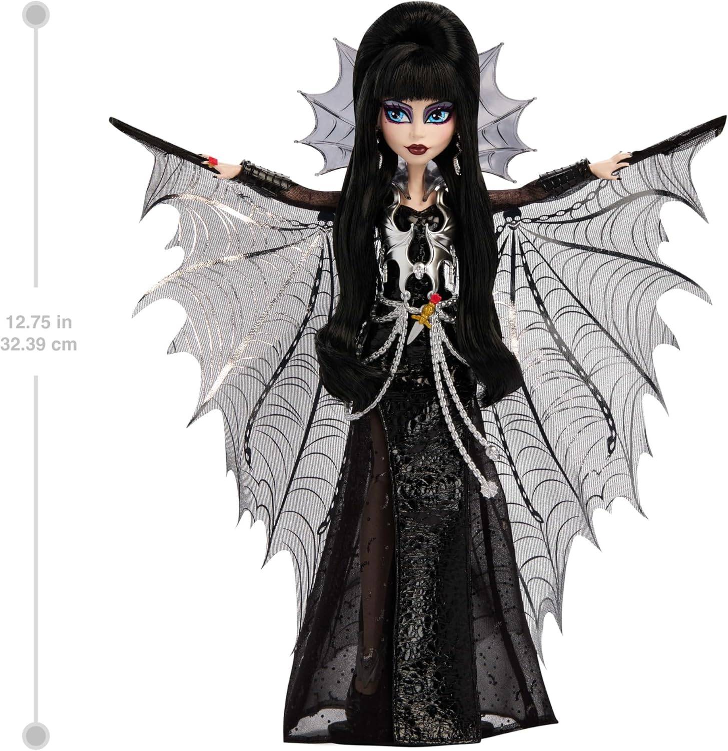 Monster High-Puppe Elvira Herrin der dunklen Magie + Zubehör HYV99 4+