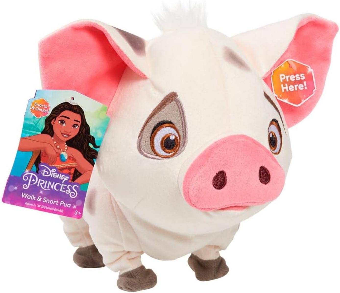 Disney Princess Moana Walk & Snort Pua Plüschtier Stofftier Schwein 3+