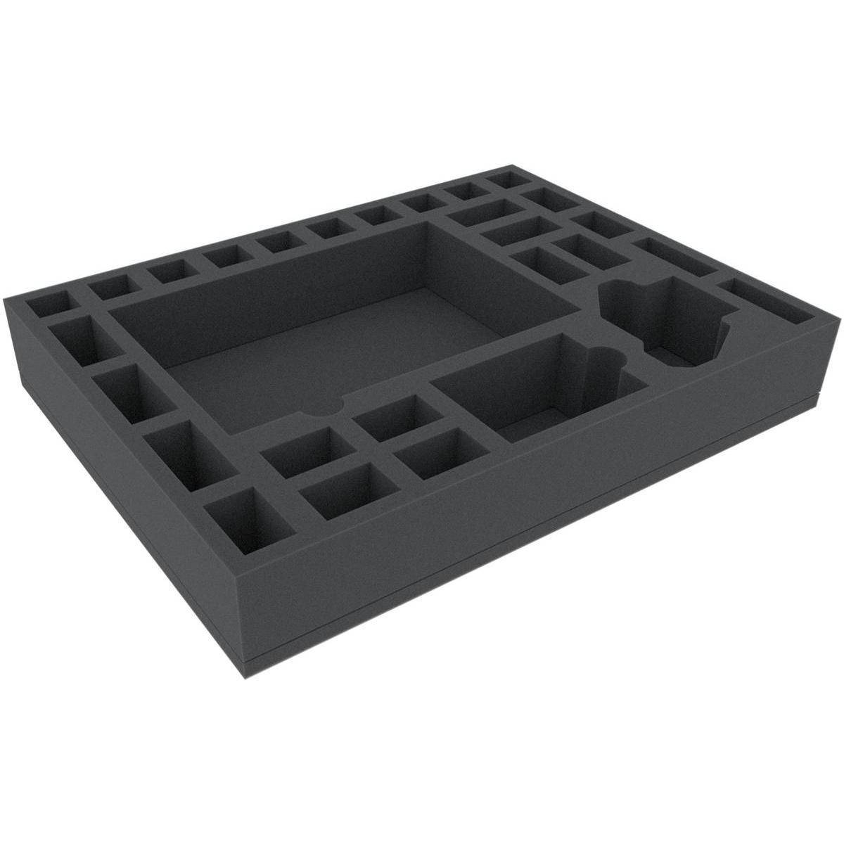 HBMFIT060BO - HBMFIT060BO 394 mm x 294 mm x 60 mm Schaumstoffeinlage für Brettspiele mit 29 Fächern