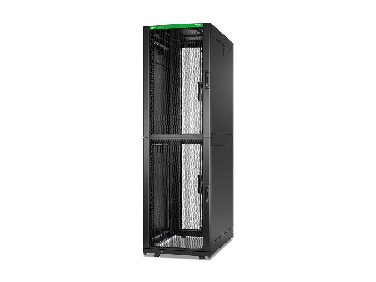 APC NetShelter SX Colocation - Schrank Netzwerkschrank - 2 x 600W x 1070D mm, mit Seiten - bodenstehend - Schwarz - 42H