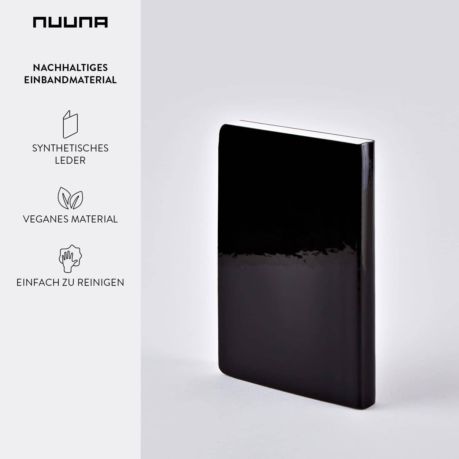 Nuuna Notizbuch A6 Candy S Schwarz Dotted Journal 2,5mm Punktraster 176 Seiten