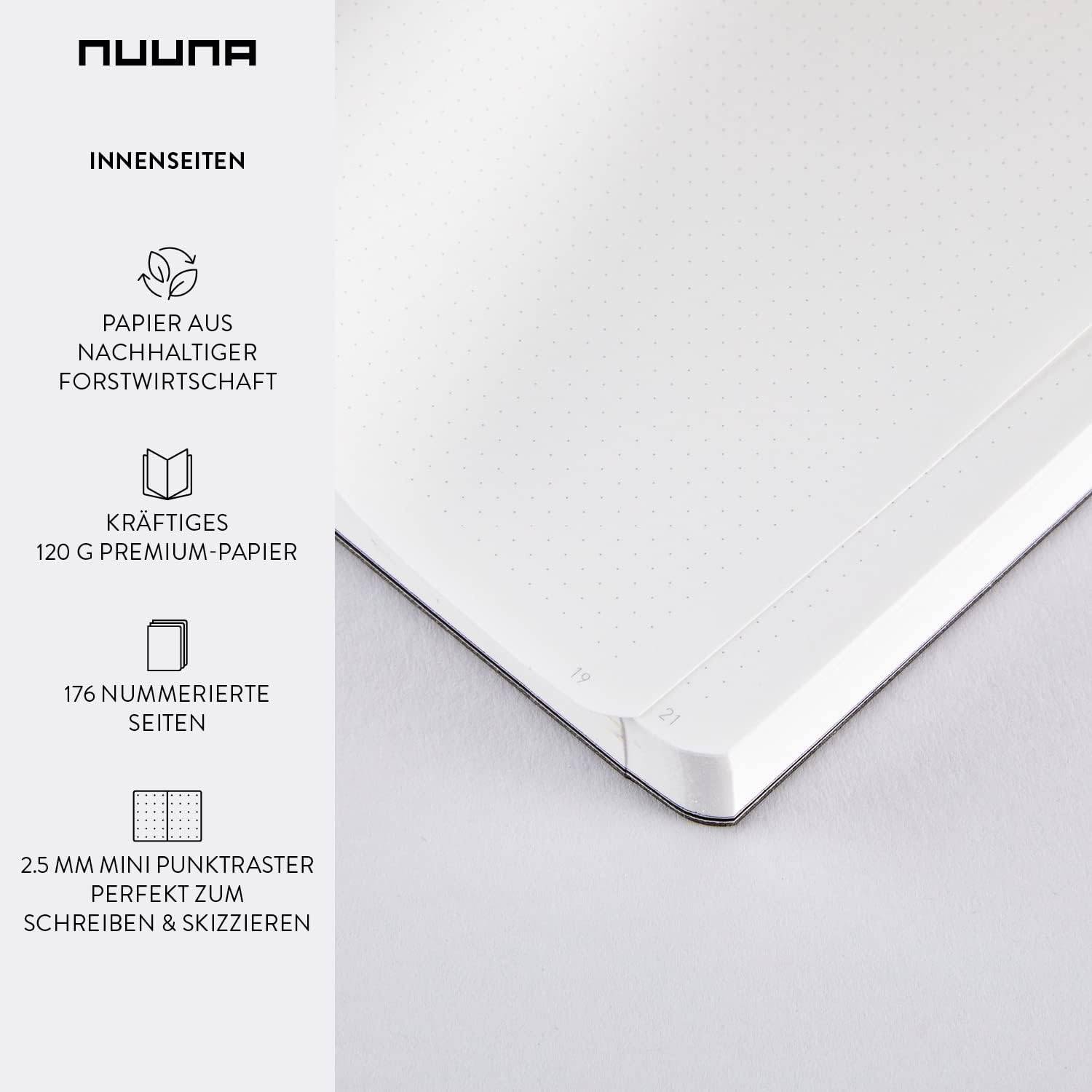 Nuuna Notizbuch A6 Candy S Sand Dotted Journal 2,5mm Punktraster