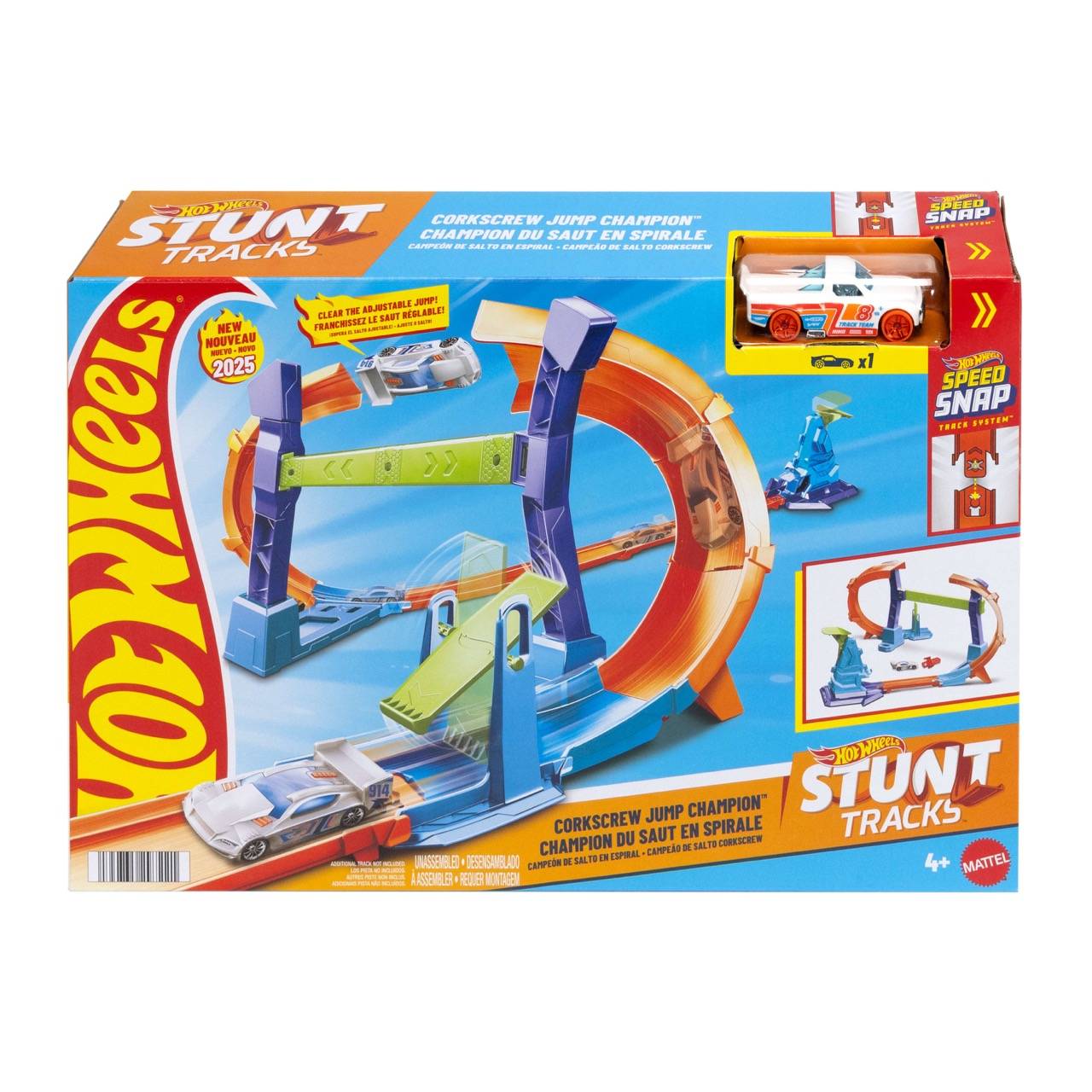 Mattel JFH36 - Hot Wheels Corkscrew Jump Champion