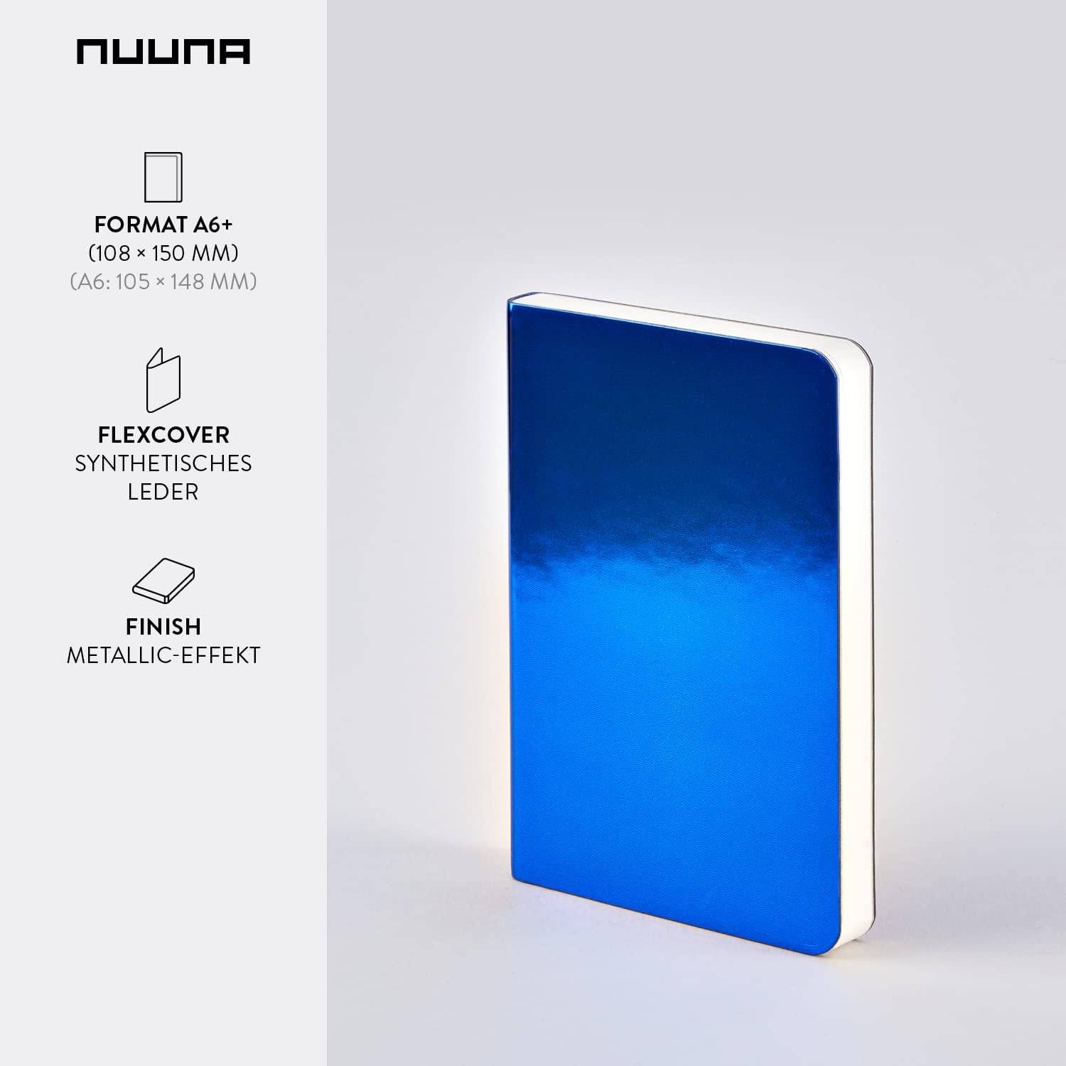 Nuuna Notizbuch A6 Candy S Blau Dotted Journal 2,5mm Punktraster 176 Seiten