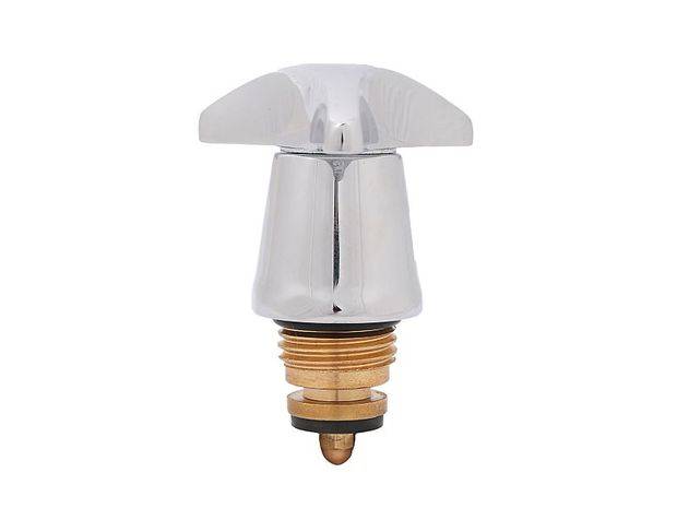 JS SANITAER-OBERTEIL,3-STERNGRIFF FARBP.BL/R,DN10,3/8",ZINK-DR.GUSS