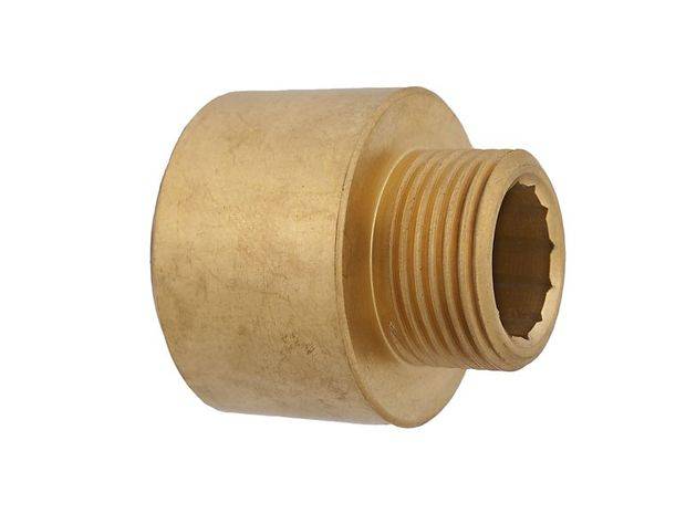 JS MS-VERLAENGERUNG DN20,3/4" 3/4"IGx1/2"AG,MESSING BLANK