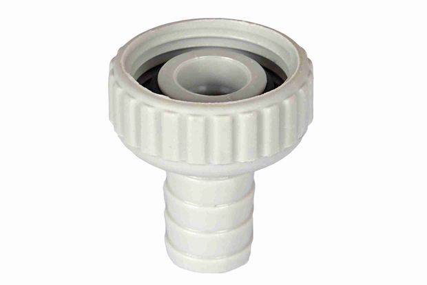 JS SCHLAUCHVERSCHRAUBUNG,2-TEILIG DN15, 1/2", POLYAMID, GRAU