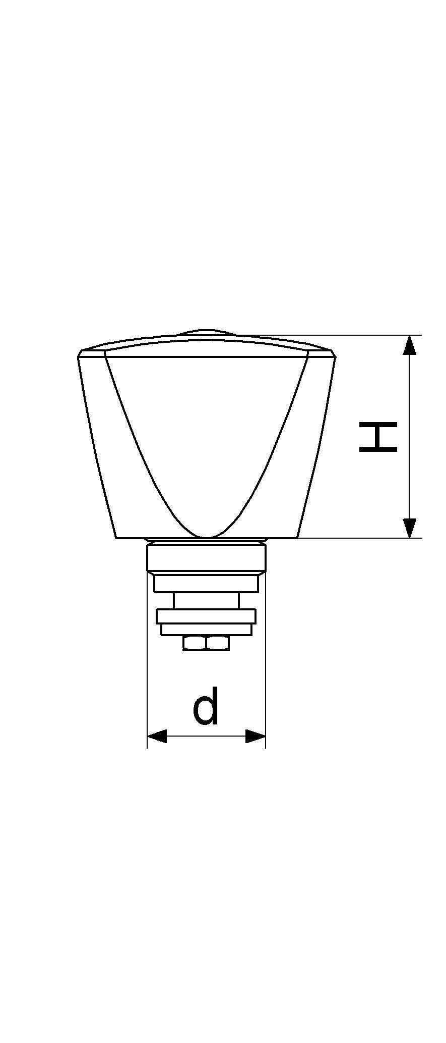 JS SANITAER-OBERTEIL M. DREIKANT- HAUBENGRIFF BLAU,DN15,1/2",POL.CR