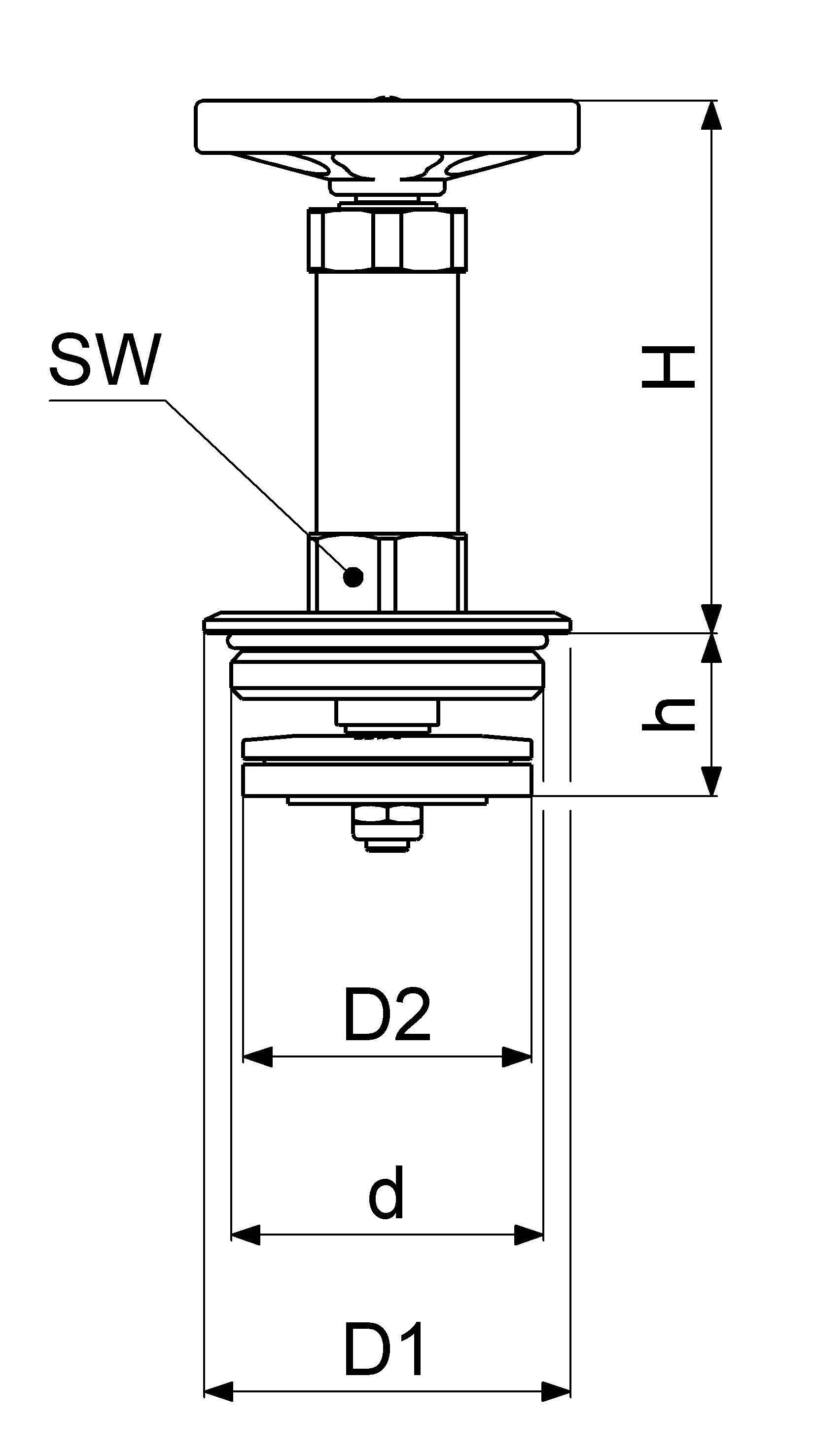 JS FETTKAMMER-OT F.FREISTROMVENT. DIN3502, N.ST.SP, DN80, 3", PTFE