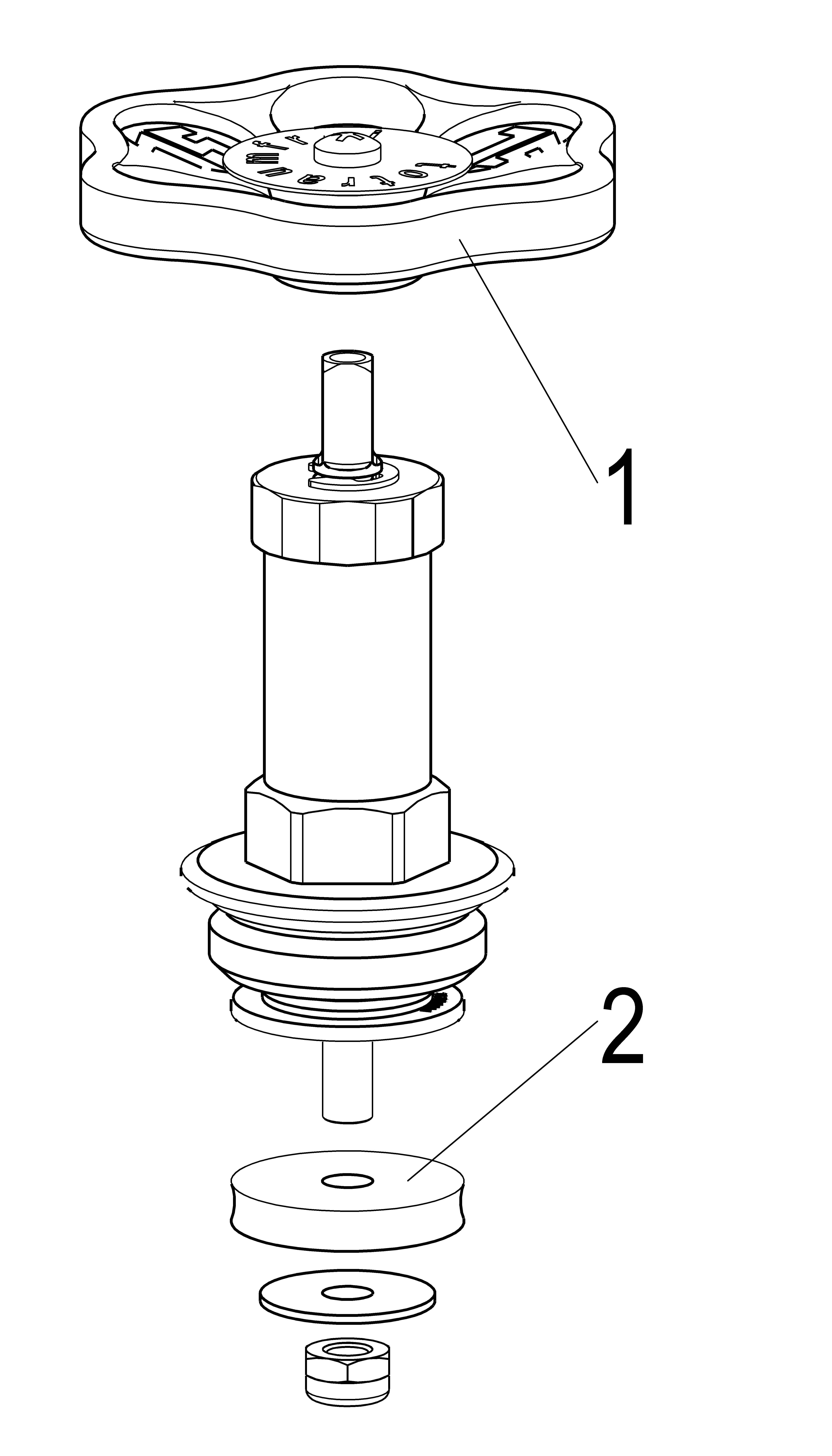 JS FETTKAMMER-OT F.FREISTROMVENT. DIN3502, N.ST.SP, DN25, 1", PTFE