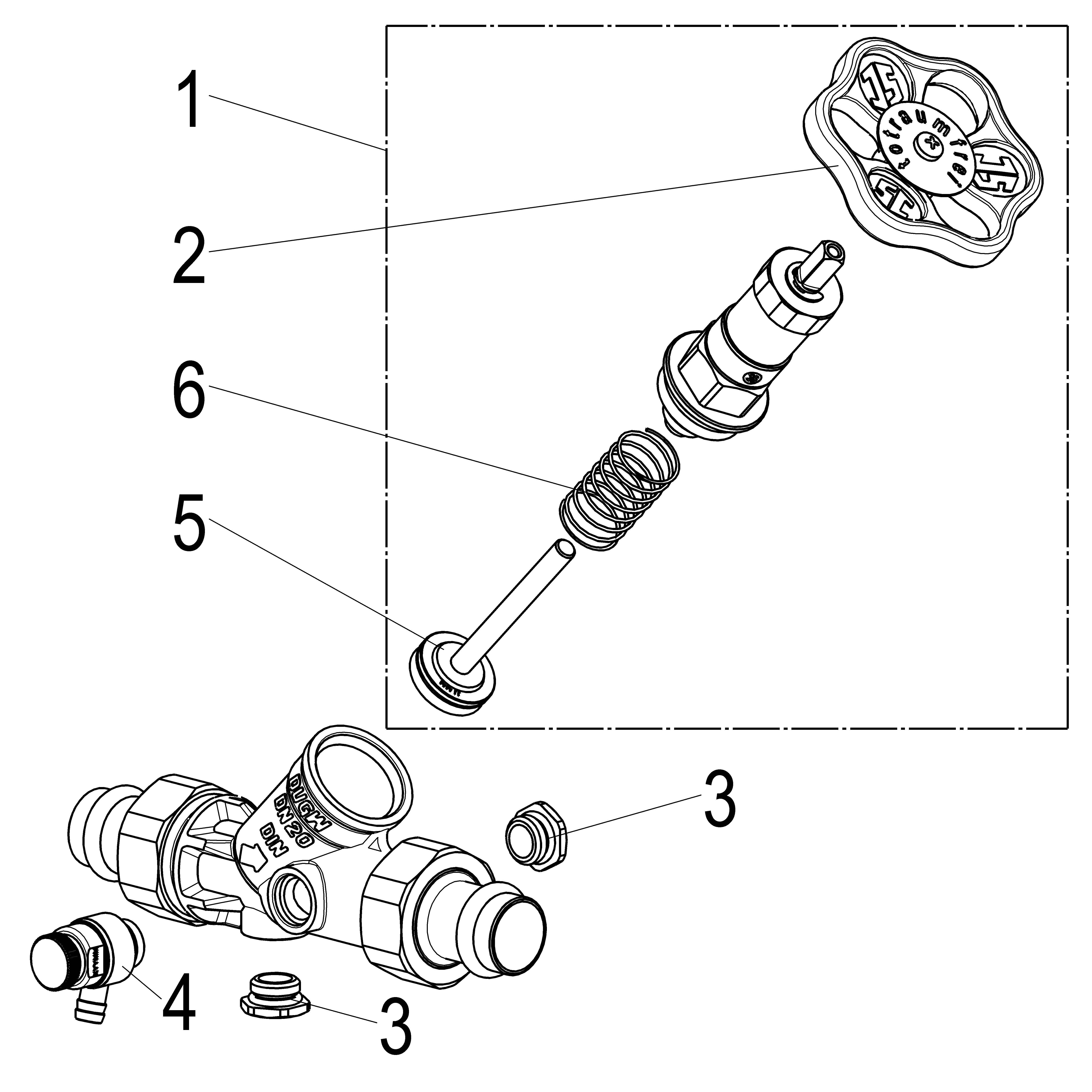 JS KFR-VENTIL, PRESS AG MULTI M.ENTL, N.ST.SP, DN20, PRESS18, DVGW