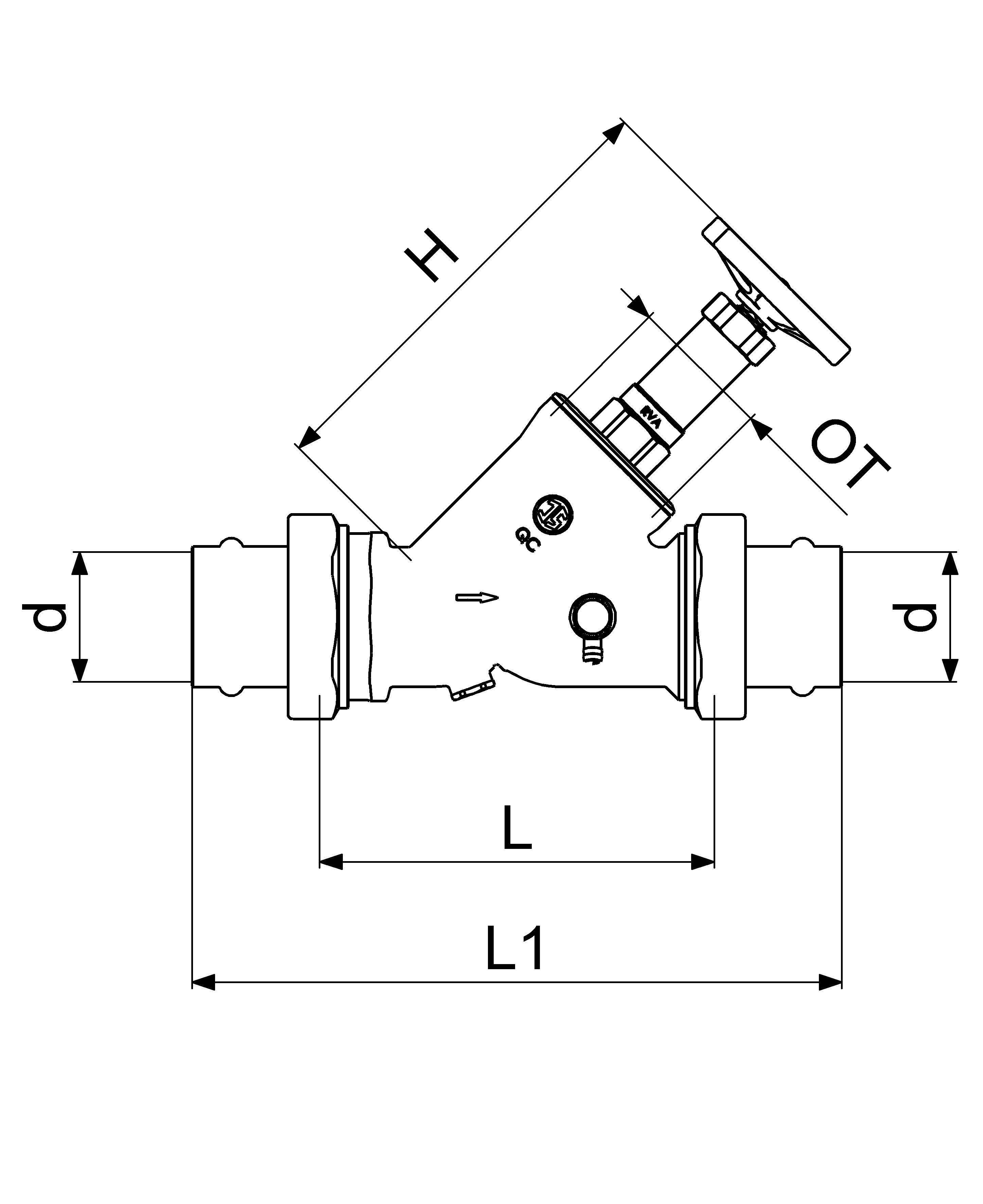 JS KFR-VENTIL, PRESS AG MULTI M.ENTL, N.ST.SP, DN50, PRESS54, DVGW