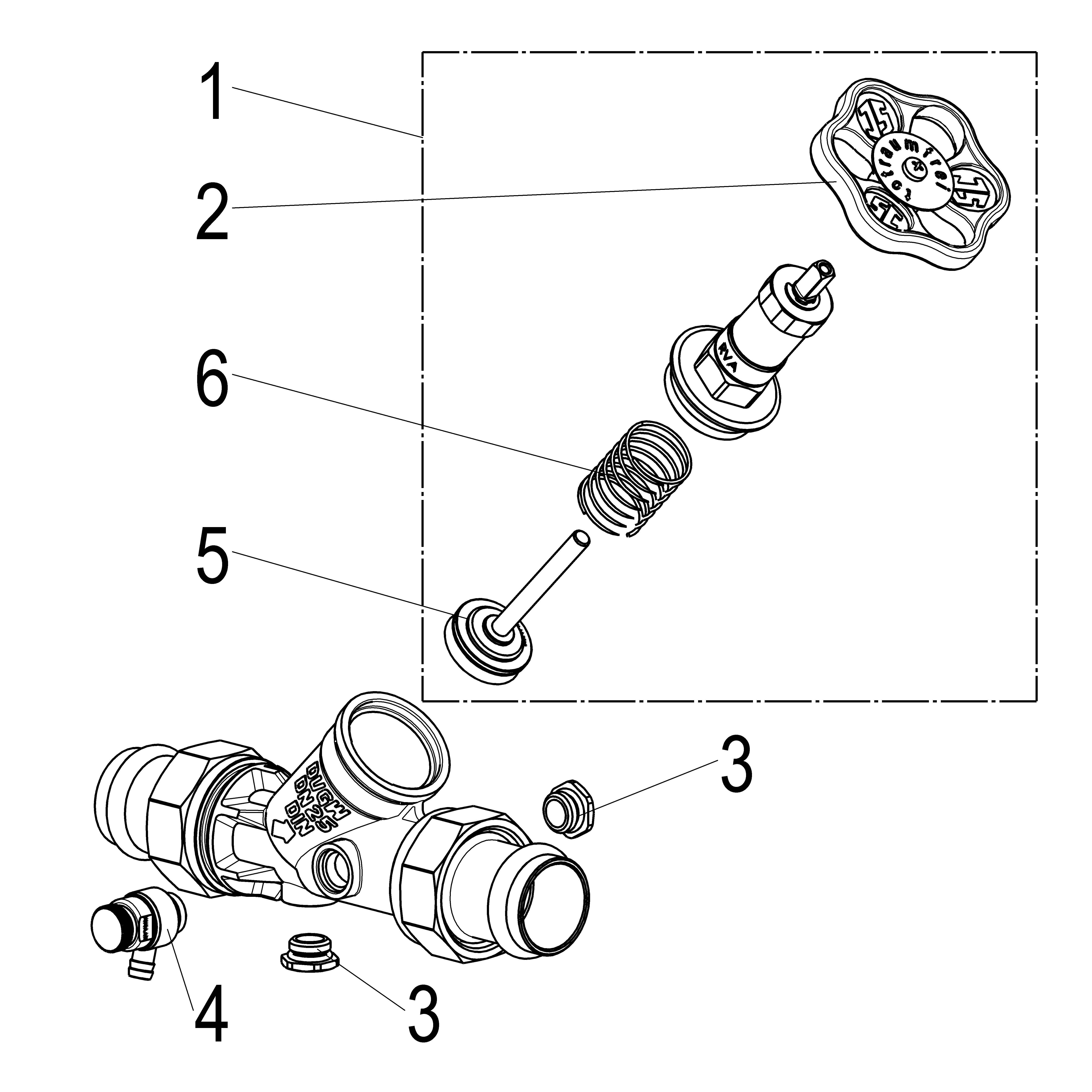 JS KFR-VENTIL, PRESS AG MULTI M.ENTL, N.ST.SP, DN25, PRESS28, DVGW