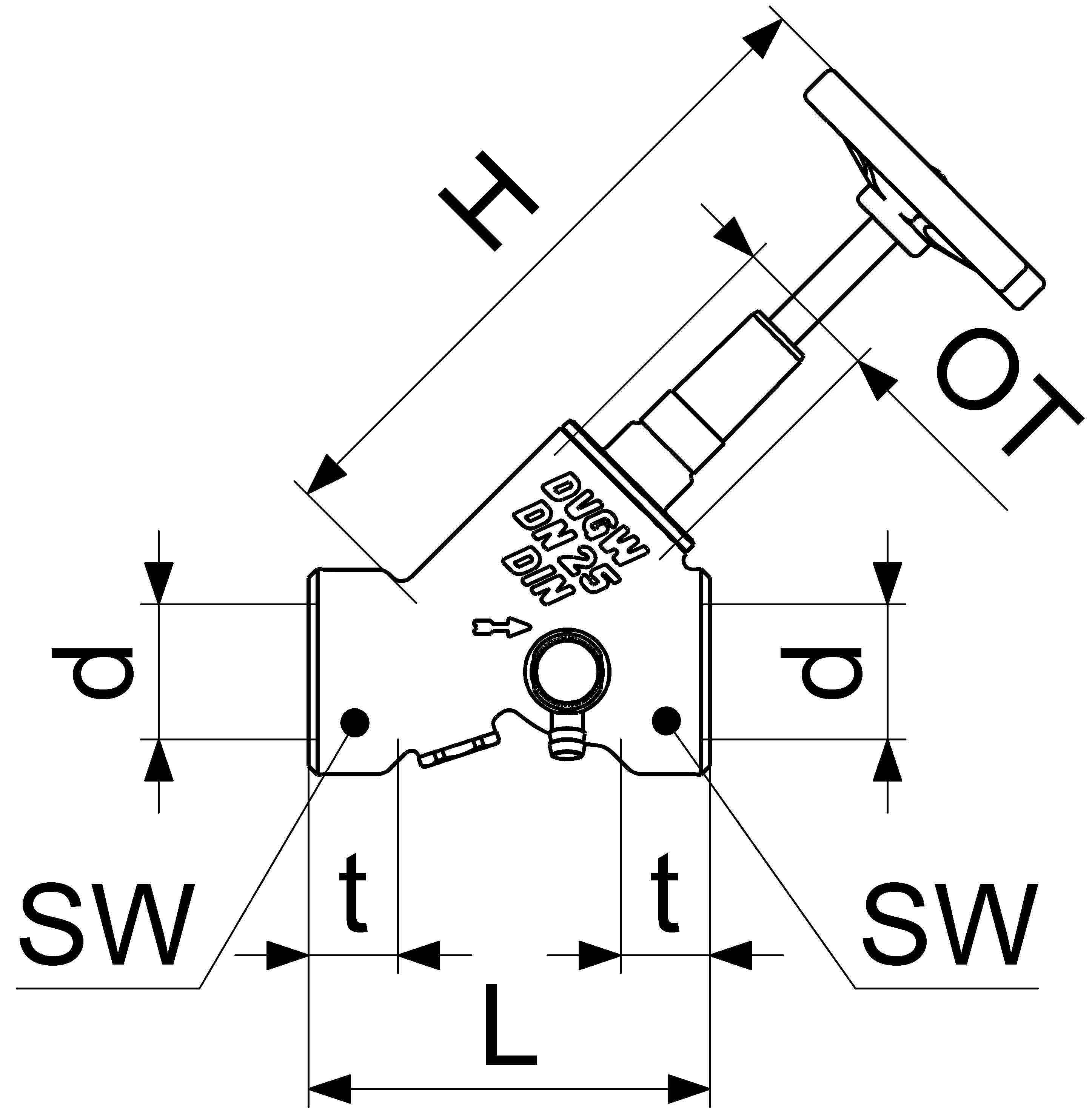 JS KFR-VENTIL, MUFFENANSCHLUSS M.ENTL.,ST.SP.,DN65,IG2 1/2",DVGW