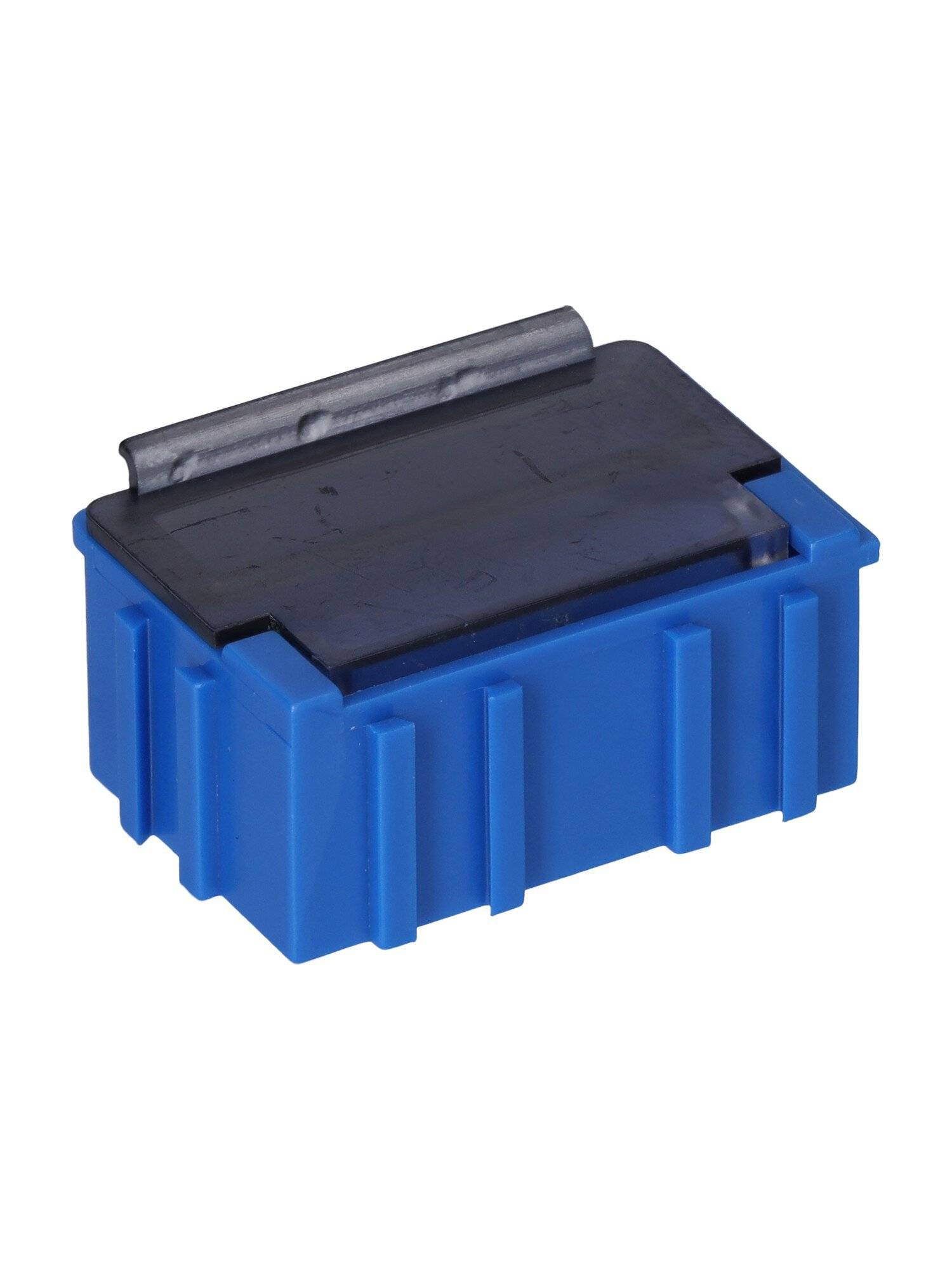 ESD SMD Box N2, 37 x 12 x 15 mm, blau/transparent bedampft