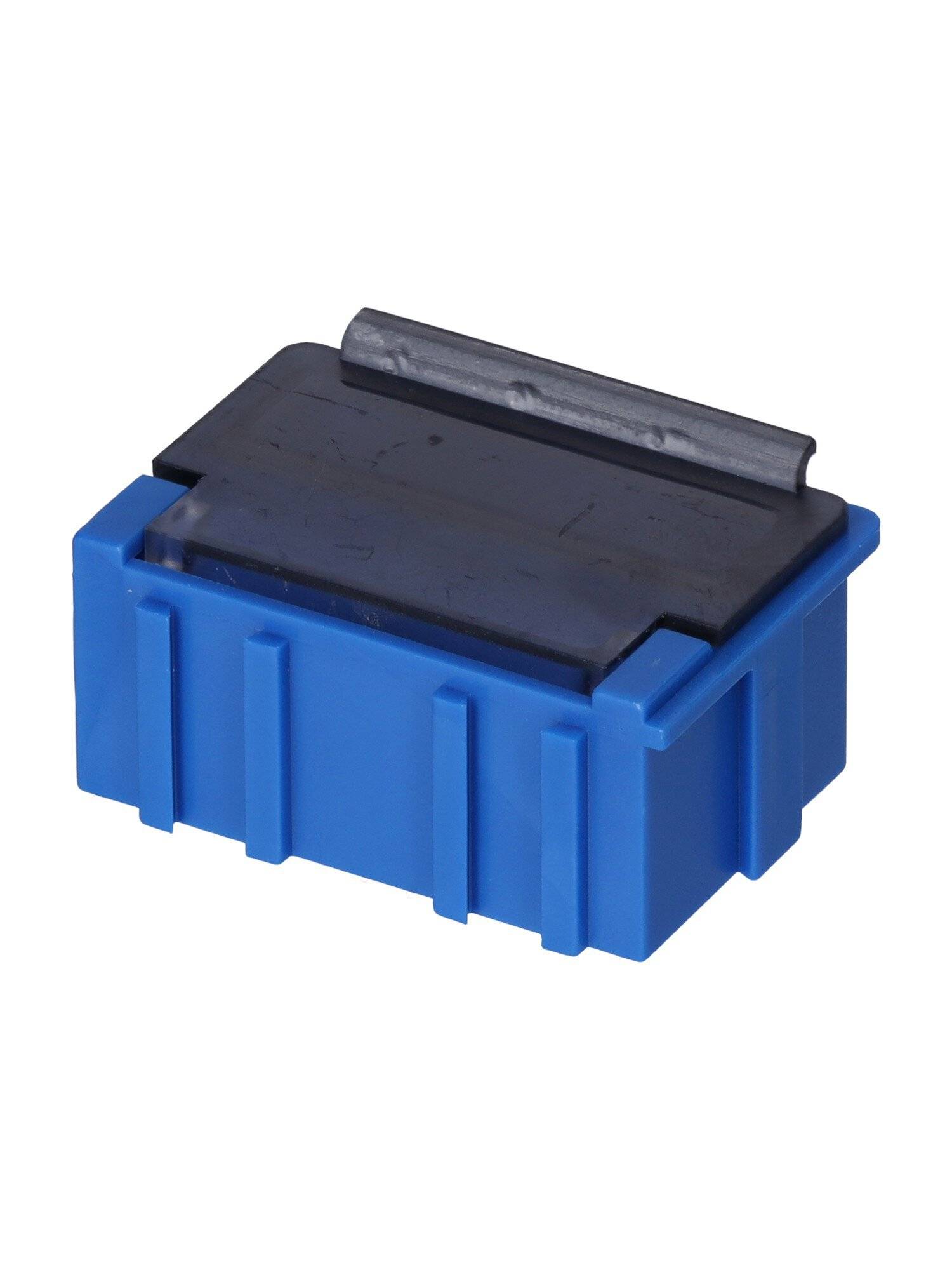 ESD SMD Box N2, 37 x 12 x 15 mm, blau/transparent bedampft