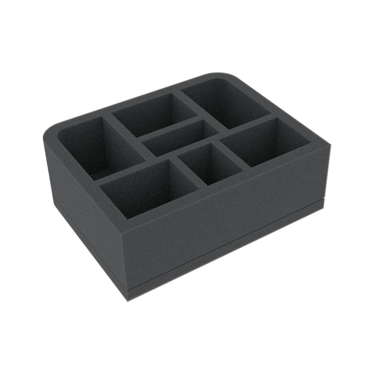 QSMFKR050BO - QSMFKR050BO 50 mm Quarter-Size Schaumstoffeinlage mit 7 Fächern
