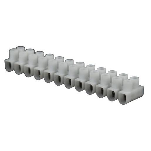 10St. Lüsterklemme 12 polig, Weiss 1,50 - 6,00 mm²