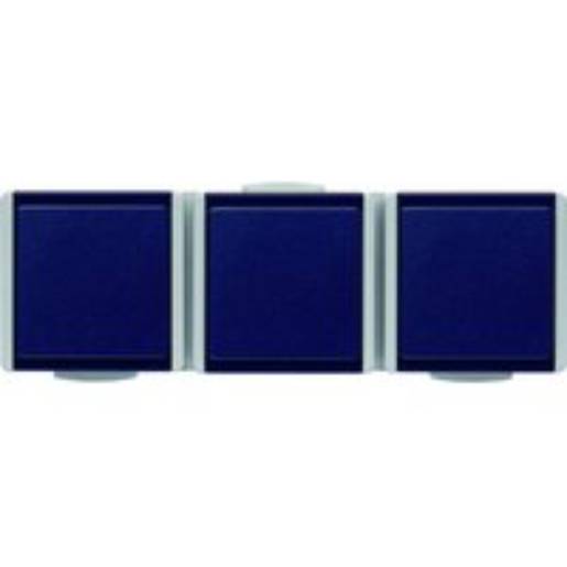 1St. 3-fach Steckdose waagerecht FR AP IP54 3-fach Steckdose