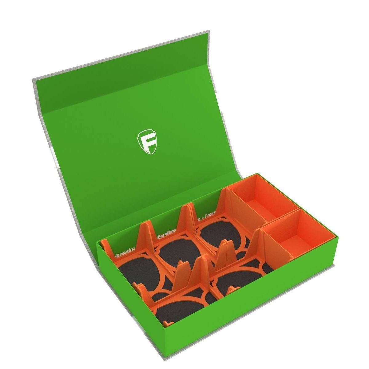 HSMB055P122 - Feldherr Magnetbox grün für Disney Lorcana – 750 Karten + Spielmaterial