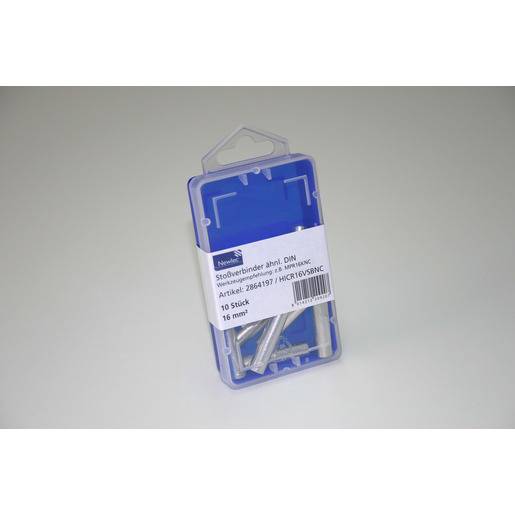 1Pk = 10 Stück Stoßverbinder 16 mm² mit Mittenanschlag verzinnt
