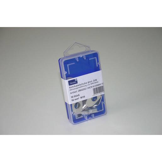 1Pk 10St.Rohrkabelschuh 16 mm² M10 verz.