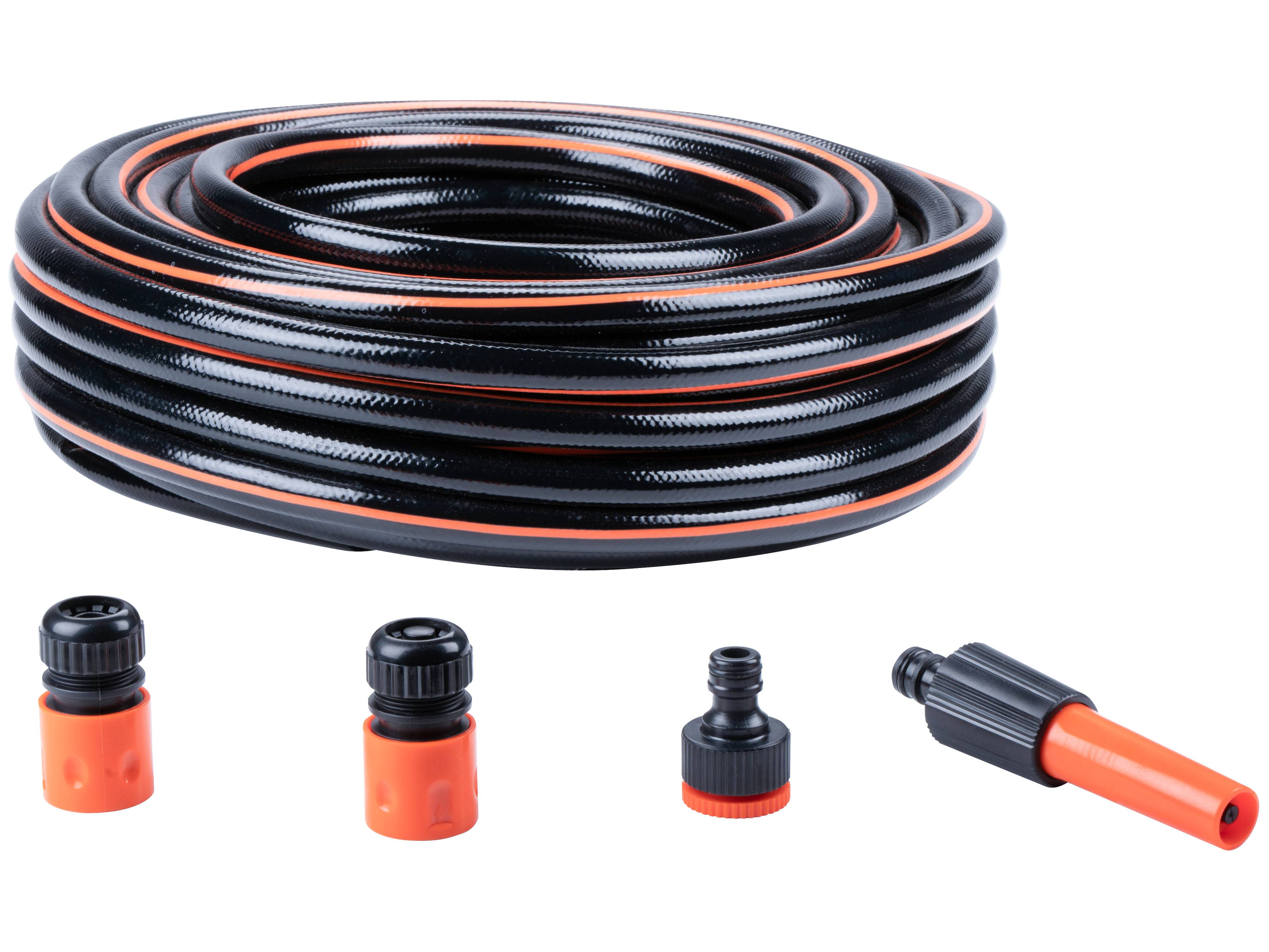 BLACK & DECKER Gartenschlauch mit Schnellanschluss, Ø 13 mm x 25 m