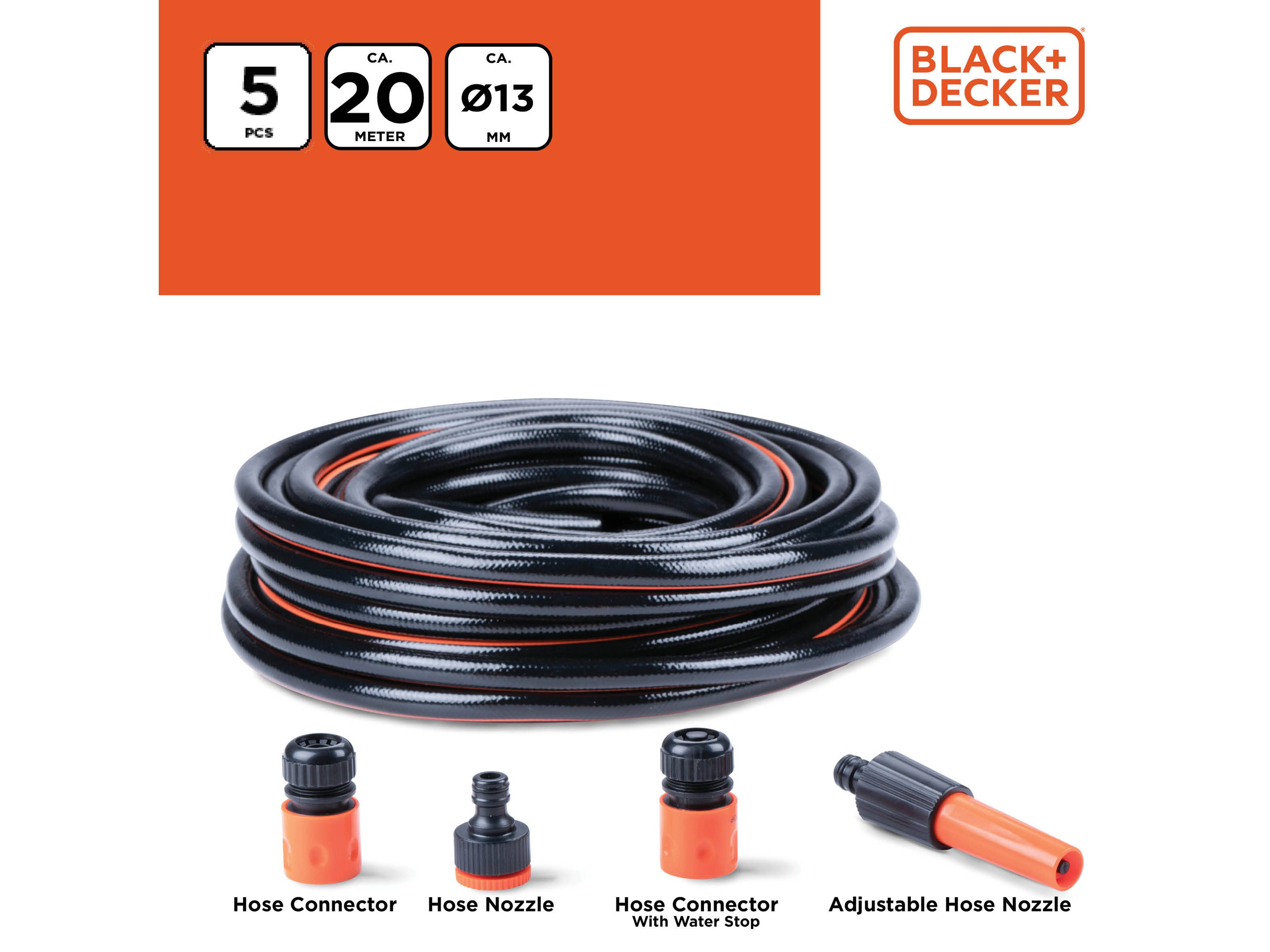 BLACK & DECKER Gartenschlauch, Ø 13 mm x 20 m