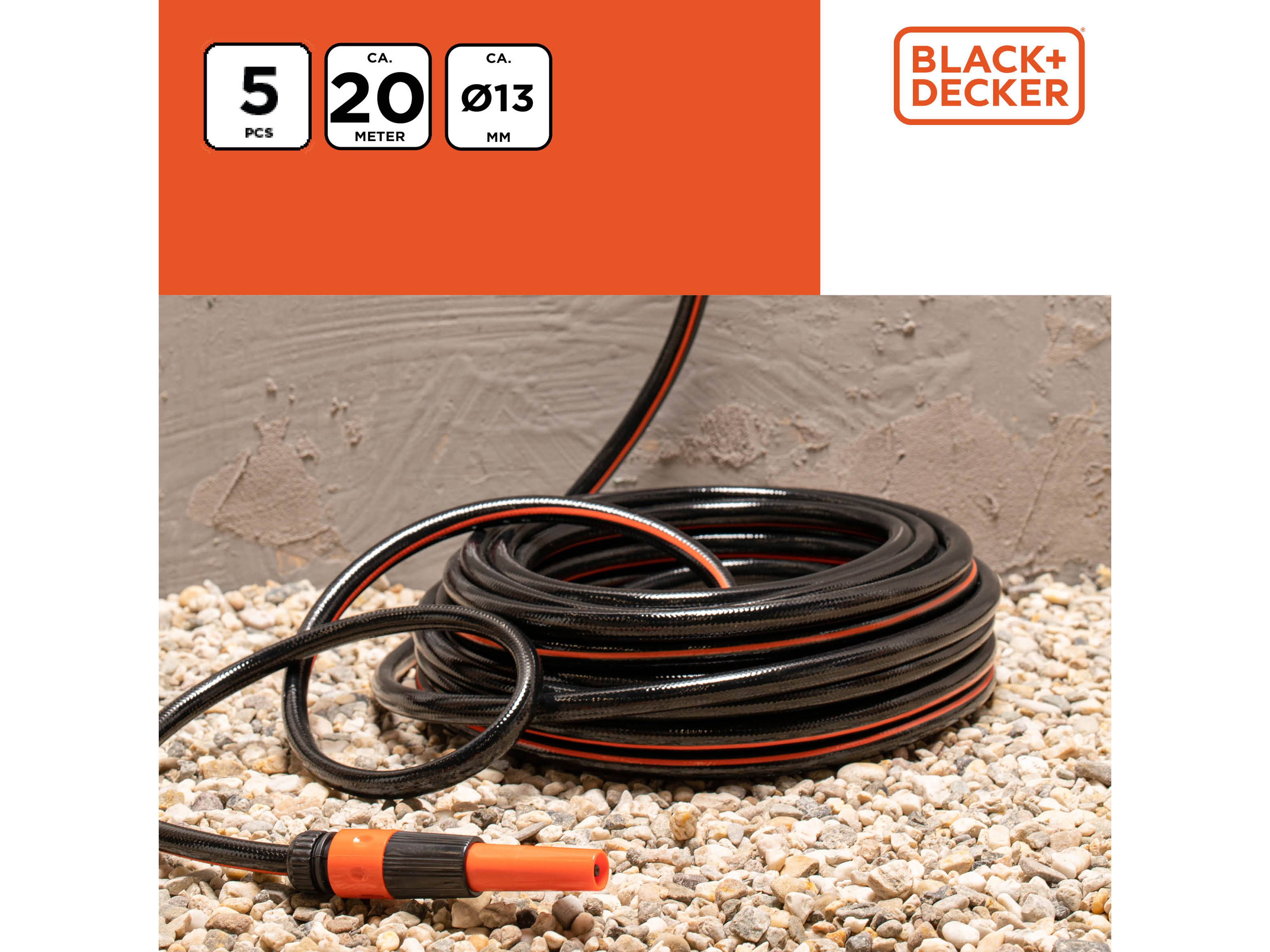 BLACK & DECKER Gartenschlauch, Ø 13 mm x 20 m