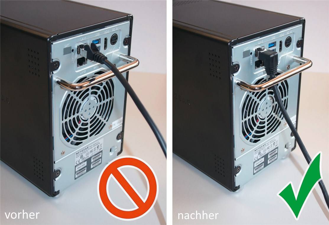 Goobay 51554 CAT 6 Patchkabel 1x 90° gewinkelt, S/FTP (PiMF), weiß, 10 m, 10 m - Kupferleiter (CU), halogenfreier Kabelmantel (LSZH), Rastnase oben