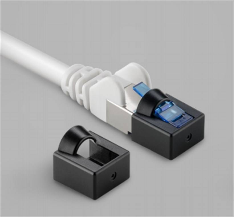 100x Goobay 72473 Staubschutz für RJ45-Stecker, Schwarz - zur Verwendung direkt am Stecker des Netzwerkkabels