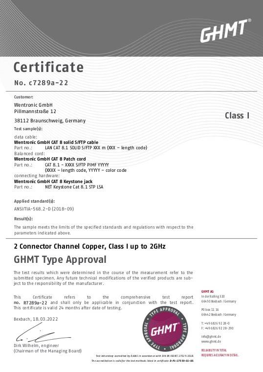 Goobay 61128 GHMT-zertifiziertes CAT 8.1 Verlegekabel, S/FTP (PiMF), gelb, 100 m - Kupferleiter (CU), AWG 22/1 (solid), halogenfrei (LSZH)
