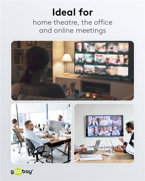 20x Goobay 64563 5-Port Gigabit Ethernet Netzwerk-Switch, weiß - 5x RJ45-Buchsen, Autonegotiation, 1000 Mbit/s