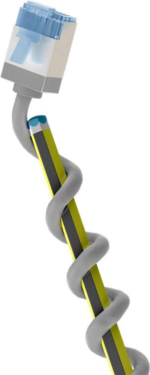 Goobay 74309 Ultraflexibles CAT 6A Patchkabel, slim, U/FTP, grau, 3 m - extrakurze Stecker, reiner Kupferleiter (CU), LSZH, TPE-Mantel, AWG 32