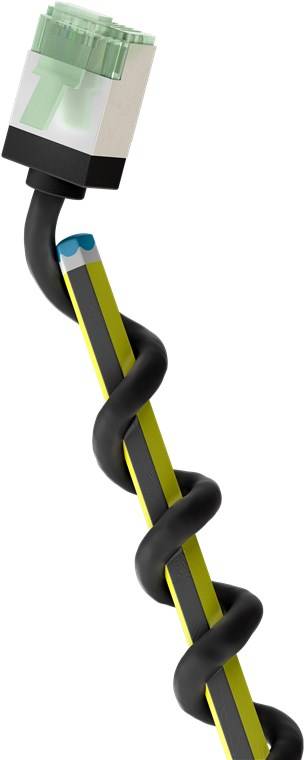 Goobay 74354 Ultraflexibles CAT 8.1 Patchkabel, slim, U/FTP, schwarz, 2 m - extrakurze Stecker, 99,9 % sauerstofffreier Kupferleiter (OFC), LSZH